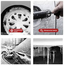 Набір для розморожування автомобільного скла спрей антильод Baseus Melting Point Deicer Red ACCBJ-09 Червоний, фото 3