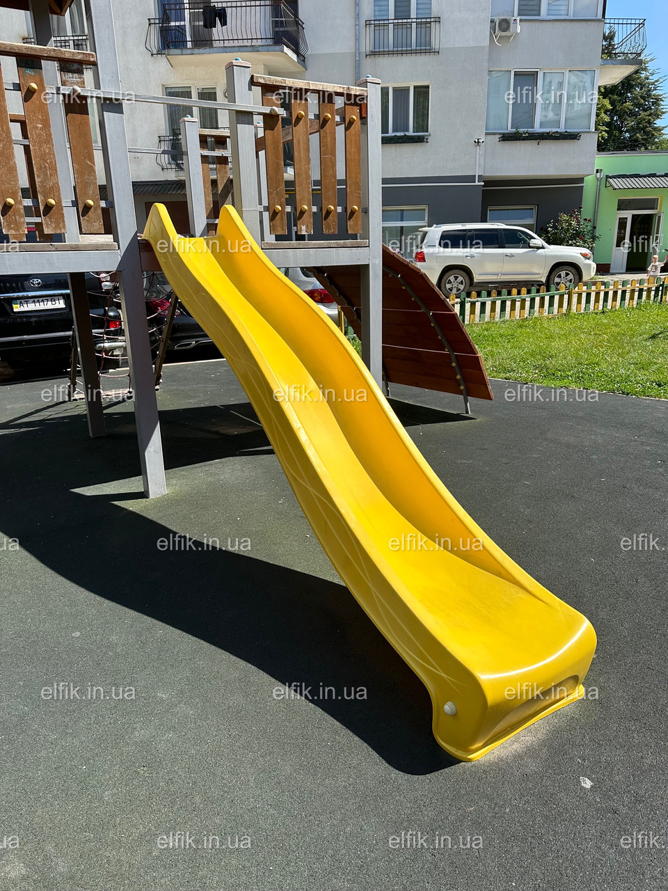 Дитяча гірка для спуску 3 м. KBT Жовта
