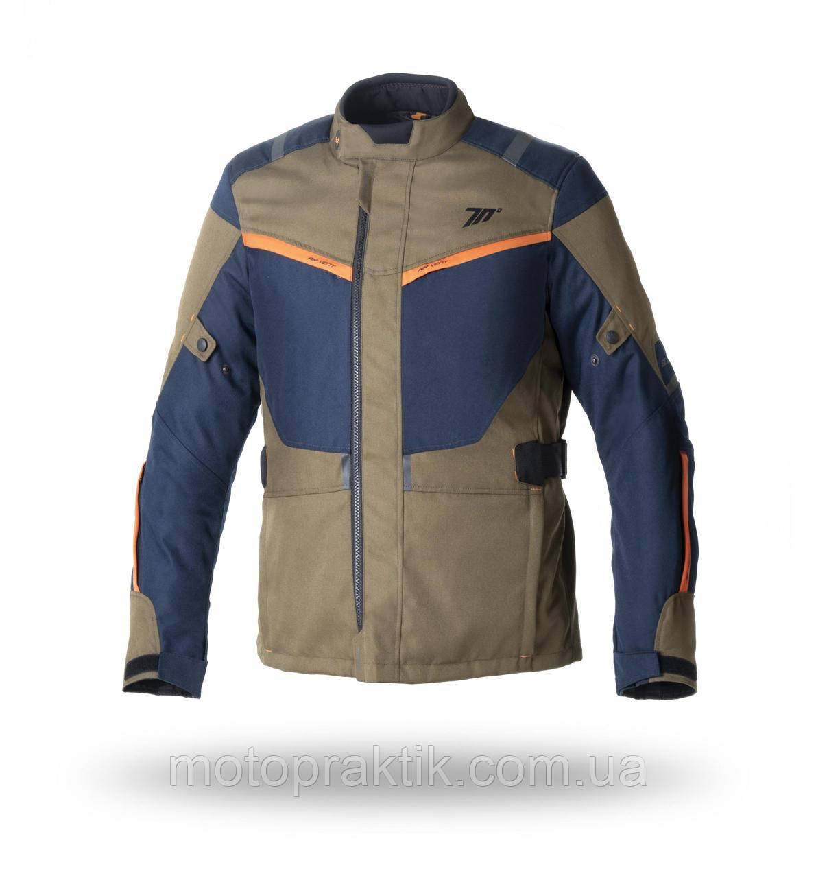Seventy SD-JT83 Jacket Khaki/Blue/Orange, S Мотокуртка текстильна із захистом