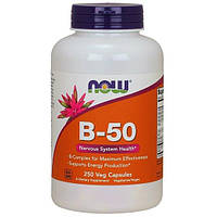 В комплекс NOW Foods Vitamin B-50 250 Veg Caps OP, код: 7518623