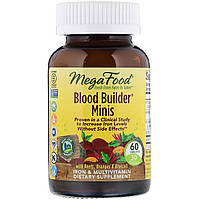 Строитель крови, Blood Builder Minis, MegaFood, 60 таблеток OP, код: 2337652