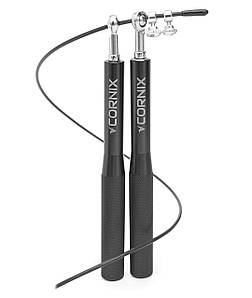 Скакалка швидкісна для кросфіту Cornix Speed Rope XR-0152 Black Poland