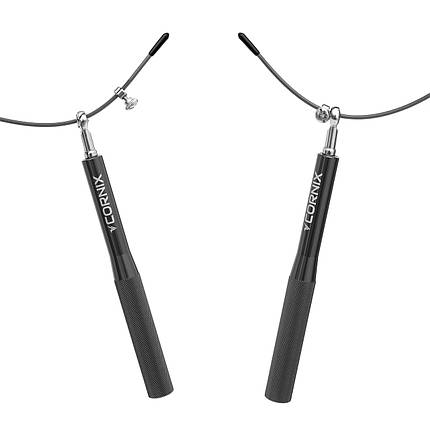 Скакалка швидкісна для кросфіту Cornix Speed Rope XR-0152 Black Poland, фото 2