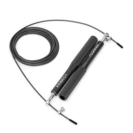 Скакалка швидкісна для кросфіту Cornix Speed Rope XR-0152 Black Poland, фото 3