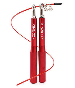 Скакалка швидкісна для кросфіту Cornix Speed Rope XR-0158 Red Poland