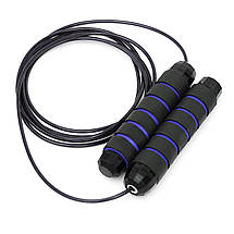 Скакалка швидкісна для кросфіту Cornix Speed Rope Classic XR-0147 Black/Blue Poland, фото 3