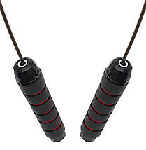 Скакалка швидкісна для кросфіту Cornix Speed Rope Classic XR-0150 Black/Red Poland, фото 4