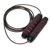 Скакалка швидкісна для кросфіту Cornix Speed Rope Classic XR-0150 Black/Red Poland, фото 3