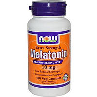Мелатонин для сна NOW Foods Melatonin 10 mg 100 Veg Caps UC, код: 7518472