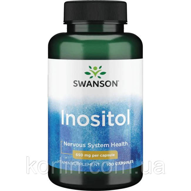 Інозитол Inositol 650 мг. 100 капсул Swanson США, фото 1
