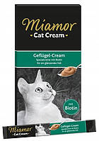 Miamor Cat Cream Geflugel Cream Лакомства для кошек с биотином 15 г ЦЕНА ЗА ШТ