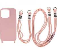 Чохол two straps California для Apple iPhone 13 Pro Max (Рожевий / Pink Sand)
