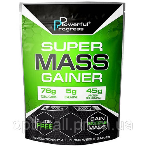 Гейнер Powerful Progress Super Mass Gainer 1000 g 10 servings Hazelnut OP, код: 7520811 - фото 1 - id-p1922921511