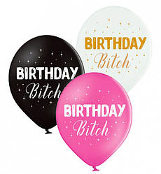 Повітряні кульки "Birthday bitch" (7 шт.), Польща, Ø 30 см