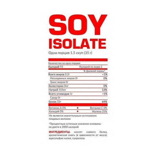 Протеин Nosorog Nutrition Soy isolate 1000 g 28 servings Chocolate JM, код: 7778662 - фото 2 - id-p1922948693