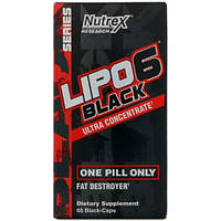 Комплексный жиросжигатель Nutrex Lipo-6 Black Ultra Concentrate Stim-Free 60 Caps GI, код: 7520763