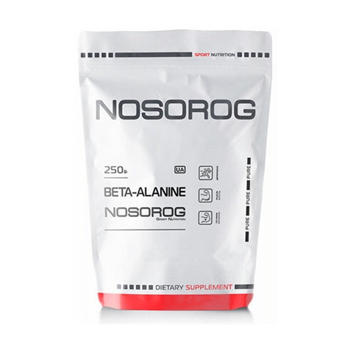 Бета-аланин для спорта Nosorog Nutrition Beta-Alanine 250 g 83 servings Unflavored OP, код: 7520955 - фото 1 - id-p1923114418