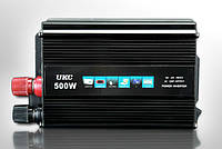 Преобразователь UKC авто инвертор 12V-220V 500W UK, код: 6482440