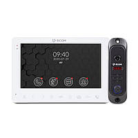 Комплект видеодомофона BCOM BD-780M White Kit: видеодомофон 7 с детектором движения и видеопа UK, код: 7766397