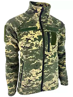 Тактическая теплая флиска пиксель мм14 армейская флисовая кофта военным флисовка пиксель флиска тактическая