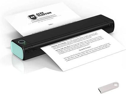 Портативный термопринтер Phomemo M08F для печати на А4