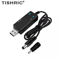 Универсальный кабель для роутера от павербанка с преобразователем 5V - 9V/12V USB-DC 5,5*2.1 + 3.5x1.35 мм шнур провод wifi