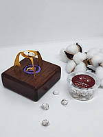 Підсвічник із дуба + ладан грецький 50 грам + свічка таблетована із вощини 1 шт. + павучок