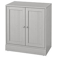 Шкаф с цоколем IKEA ХАВСТА, серый, 81x47x89 см, 504.151.96