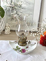 Старая фарфоровая масляная лампа, лампа Алладина, фарфор, винтаж, Германия