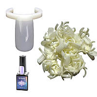 Тіпси з кільцем для зразків гель-лаку і дизайнів, упаковка 50 шт