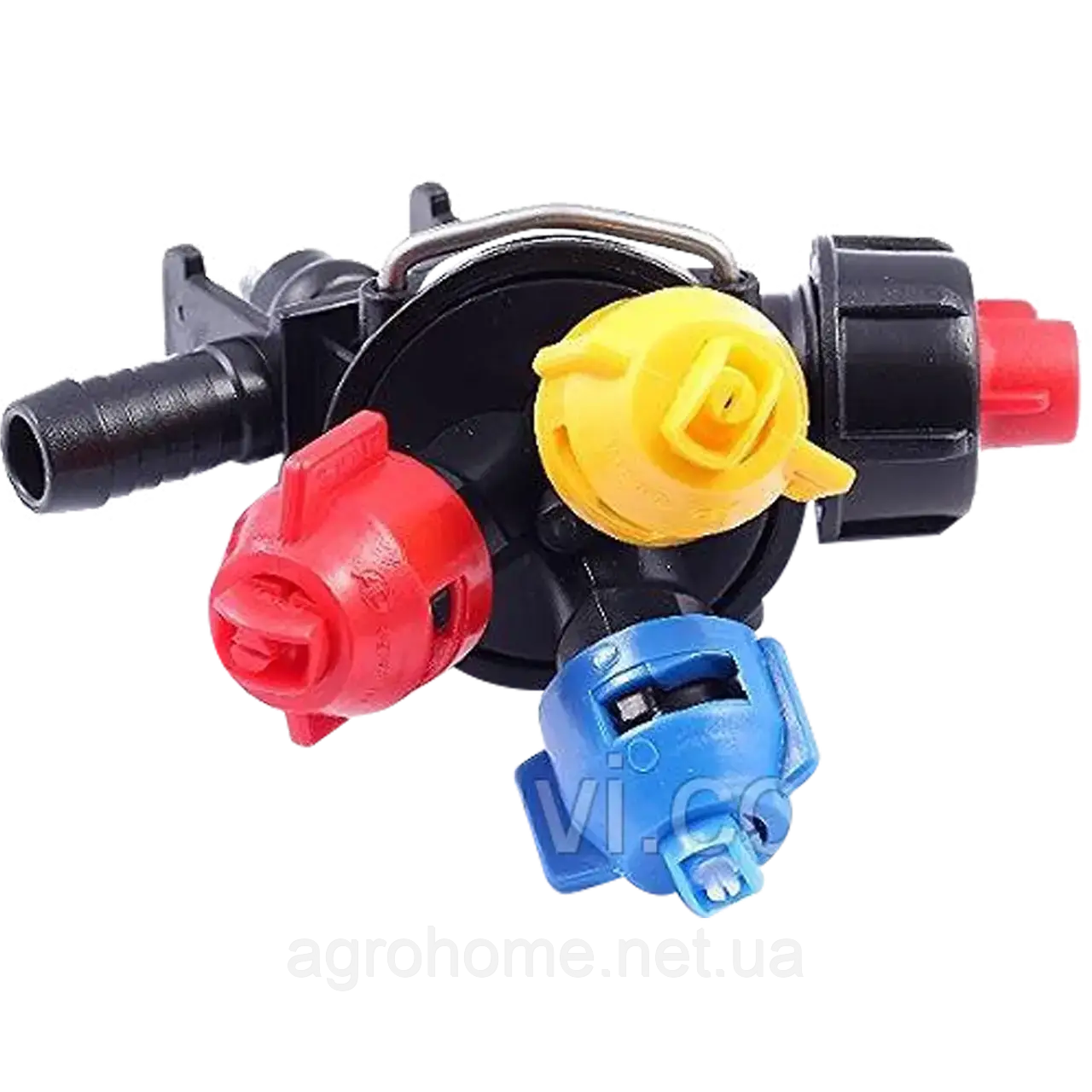 Форсунка потрійна прохідна на обприскувач польовий, фото 1