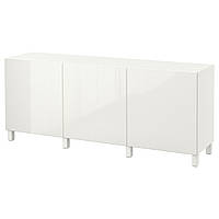 Комбинация с дверцами IKEA BESTÅ белый, 180x42x74 см 891.398.19