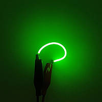 Світлодіодна нитка "філамент", гнучка, зелена, 80 мм, CZ-FILL-80G-3V-F