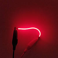 Світлодіодна нитка "філамент", гнучка, червона, 80 мм, CZ-FILL-80R-3V-F