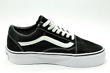 Кеди Vans Old Skool на танкетці жіночі Ванси, фото 3