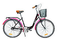 Хит! Велосипед Городской дорожный ARDIS NEW BETBY 26 CTB CT Черный с розовым на планетарной втулке Shimano