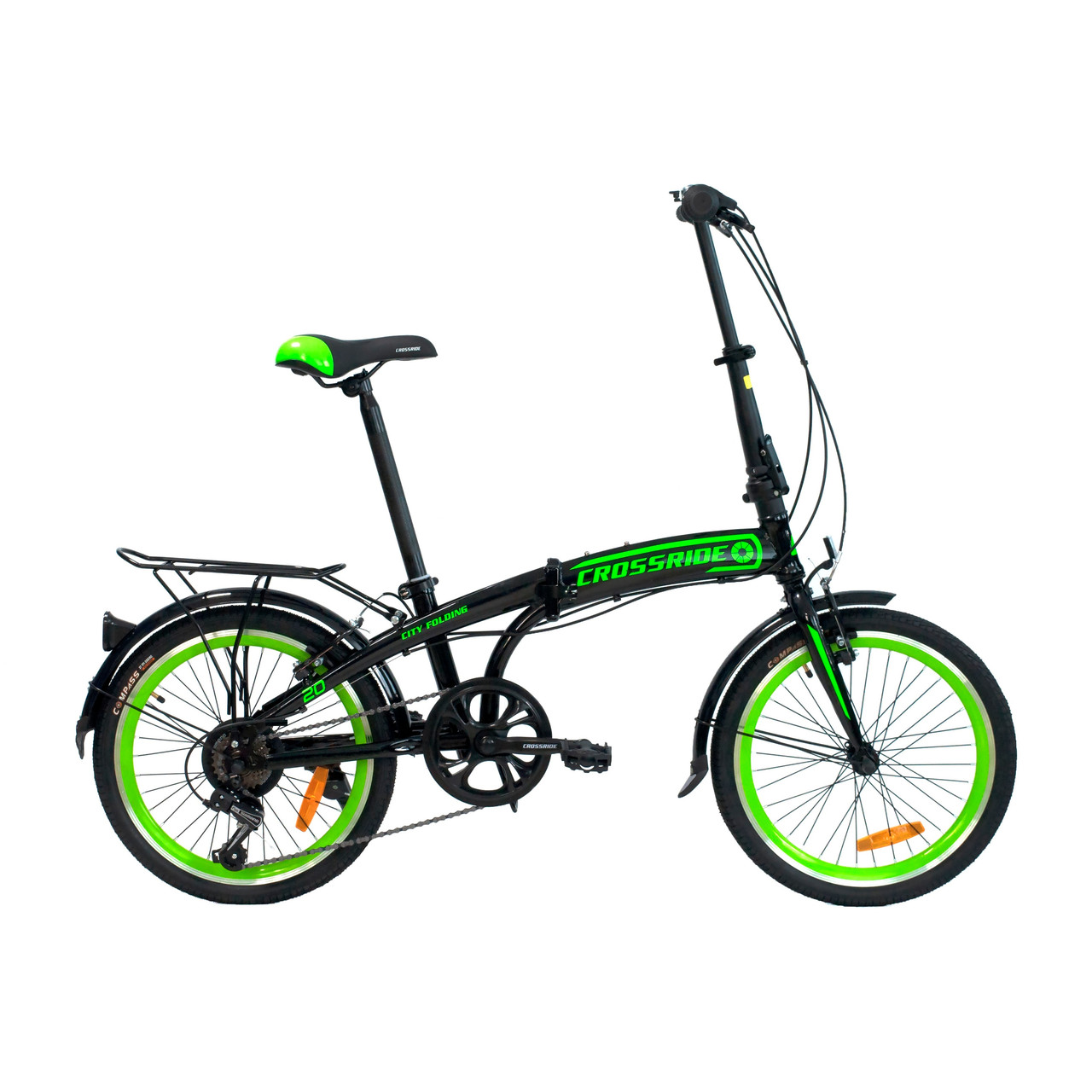 Хит! Легкий велосипед складной со скоростями для взрослых Ardis CROSSRIDE 20 FLD "CITY FOLDING" Зеленый - фото 1 - id-p1923298468