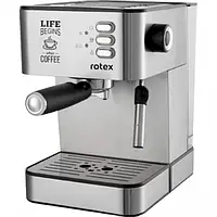 Кофеварка рожковая ROTEX RCM750-S Life Espresso (15 Бар / 850 Вт)