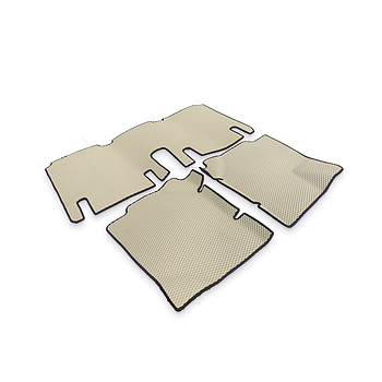 3D Килимки в салон - Hyundai Trajet (3 килимки, 2-й ряд суцільний) (Eva-матеріал)