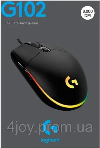 Миша Logitech G102 Lightsync USB Black (910-005823) (ID#1923316029 ...