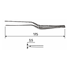 Пінцет багнетоподібний хірургічний 1:2 зубий 17,5 см, J-16-103, фото 2
