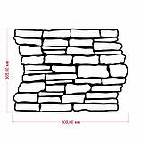 Трафарет Камінь багаторазовий для штукатурки 500х365х3 мм (tdsn-5.3), фото 4