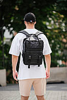 Качественный универсальный рюкзак унисекс, Легкий черный портфель из полиэстера