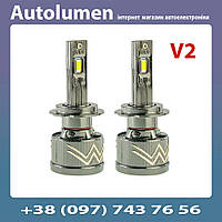 Комплект ламп CYCLONE LED H7 6000K TYPE 40 V2, CAN BUS, 17500Lm, 100/65W (пара)