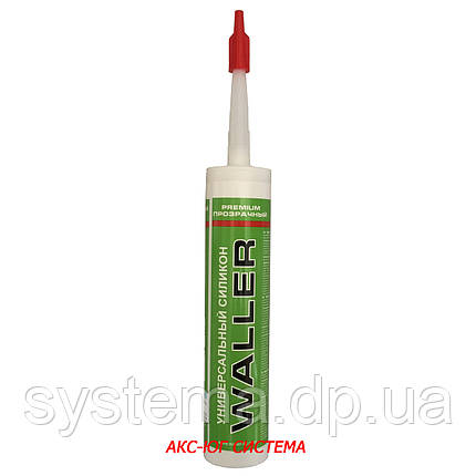 Силіконовий герметик - WALLER Universal Silicone Premium, безбарвний, 280 мл, фото 3