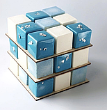 Ярусна підставка для десерту Кубік Рубік 200*200*150 мм, фото 2