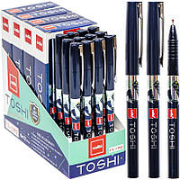 Шариковая ручка в пластиковом корпусе на масляной основе синяя TOSHI "Сello" CL1902 в упаковке 12 шт