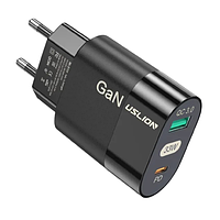 Сетевое зарядное устройство Uslion 33W GaN PD USB-C + USB-A