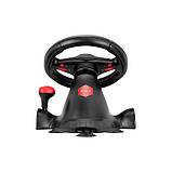 Кермо ігрове XTRIKE ME GP-903 Racing Wheel, чорний, фото 3