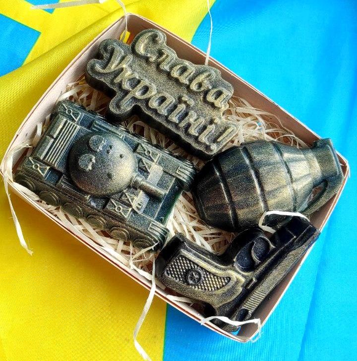 Мило ручної роботи набір "Слава Україні", фото 1